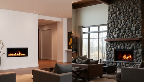 Cozy Comfort: Wall-Mounted vs. Free-Standing Fireplaces