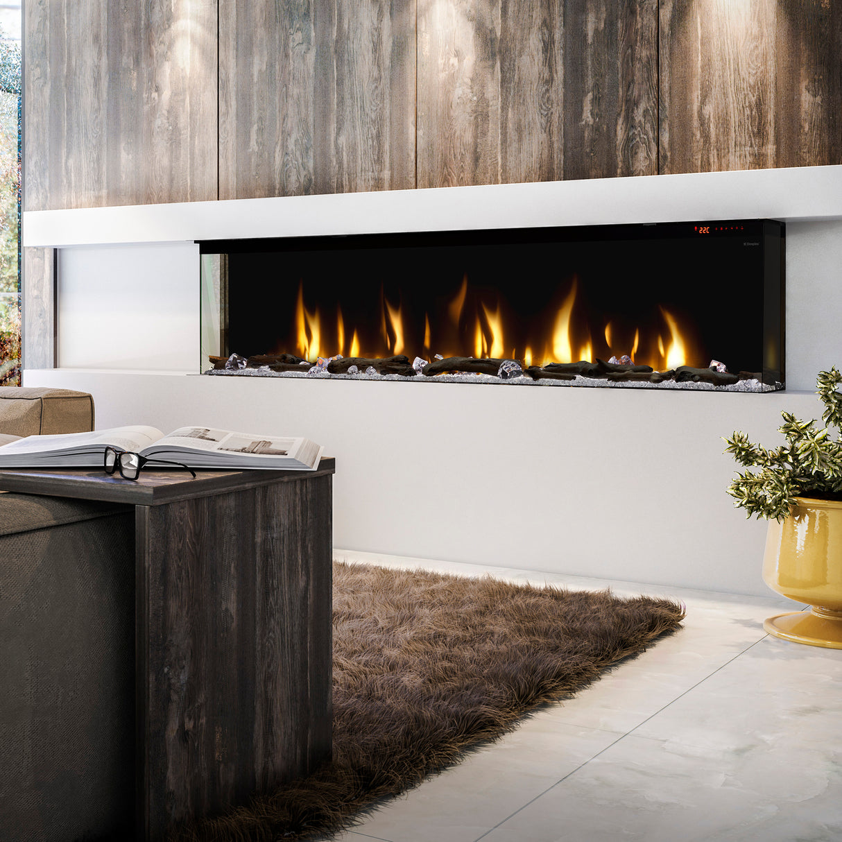 Dimplex Ignite Bold 74in Built-in Linear Electric Fireplace