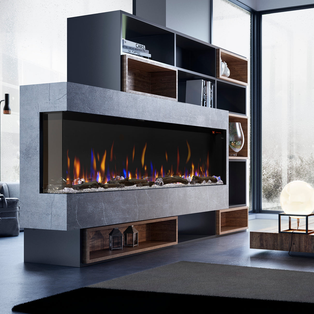 Dimplex Ignite Bold 74in Built-in Linear Electric Fireplace