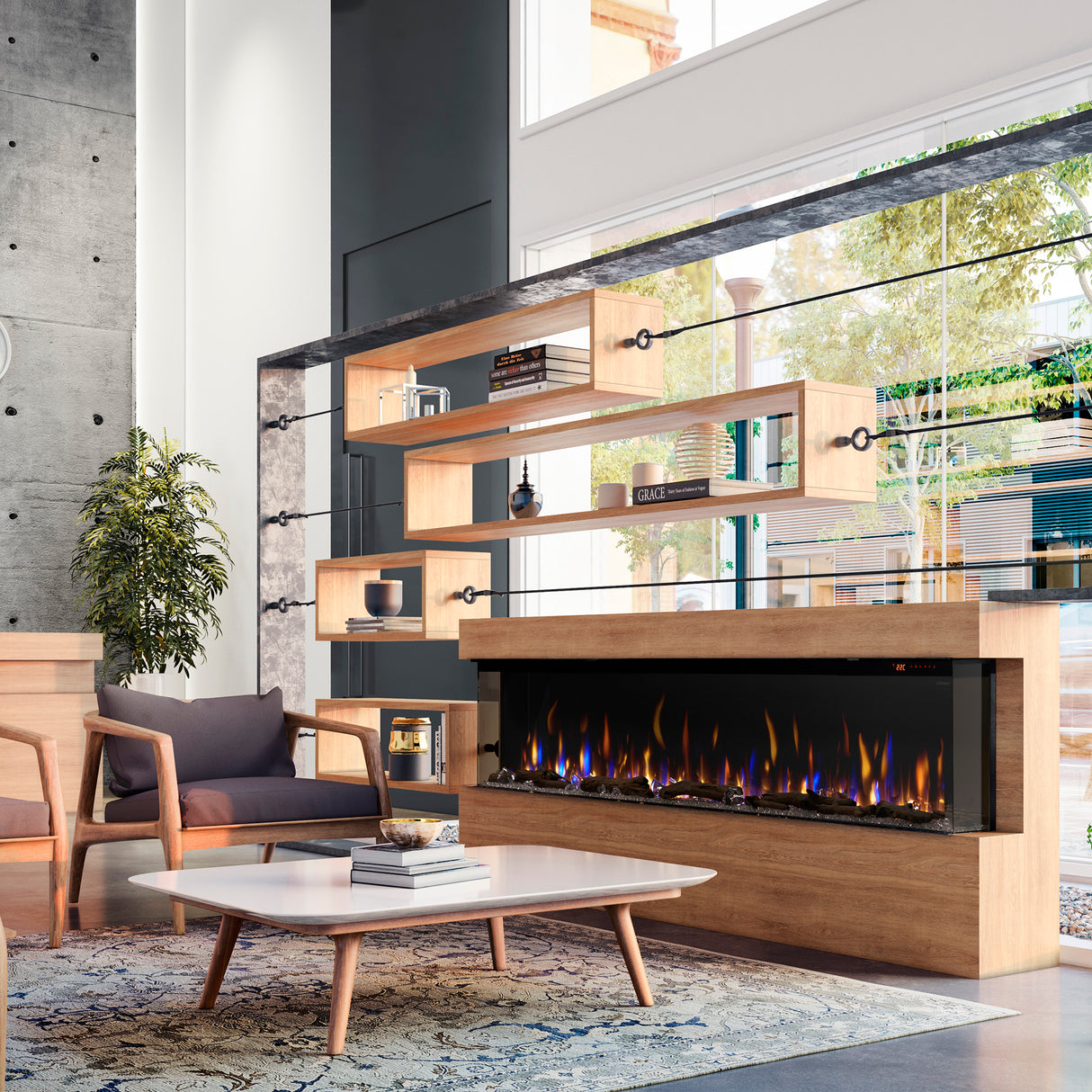 Dimplex Ignite Bold 88in Built-in Linear Electric Fireplace